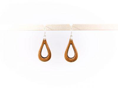 Handmade wooden earrings